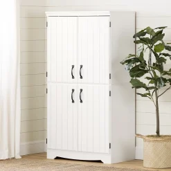 South Shore Farnel 4-Door Storage Cabinet -The Novogratz Shop 5513780 ALT2