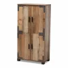 Baxton Studio Cyrille Tall Shoe Storage Cabinet -The Novogratz Shop 5543039