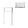 Bolton Coventry Over Toilet Open Storage Shelf With Two Towel Rods