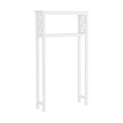 Bolton Coventry Over Toilet Open Storage Shelf With Two Towel Rods 11 Bolton Coventry Over Toilet Open Storage Shelf With Two Towel Rods -The Novogratz Shop 5544391 ALT2