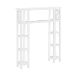 Bolton Coventry 39"W X 48"H Bathroom Over Toilet Open Shelving Unit -The Novogratz Shop 5544405 ALT3