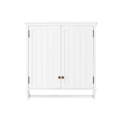 Bolton Dover Over Toilet Organizer With Side Shelving, 2 Doors & Towel Rod 13 Bolton Dover Over Toilet Organizer With Side Shelving, 2 Doors & Towel Rod -The Novogratz Shop 5544408 ALT5