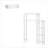 Bolton Dover Over Toilet Organizer With Side Shelving, Bathroom Shelf With 2 Towel Rods -The Novogratz Shop 5544409