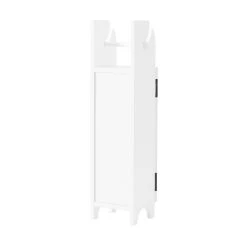Bolton Dover 7"W X 28"H Deluxe Storage Cabinet With Toilet Paper Dispenser -The Novogratz Shop 5544420 ALT3