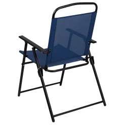 Flash Furniture Nantucket Navy Patio Garden Table & Folding Chairs 5-Piece Set 10 Flash Furniture Nantucket Navy Patio Garden Table & Folding Chairs 5-Piece Set -The Novogratz Shop 5545018 ALT10