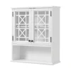 Alaterre Furniture Derby White Wall-Mount Bath Shelf -The Novogratz Shop 5546115