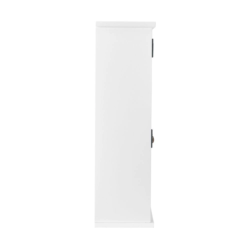 Alaterre Furniture Derby White Wall-Mount Bath Shelf 5 Alaterre Furniture Derby White Wall-Mount Bath Shelf - Image 3