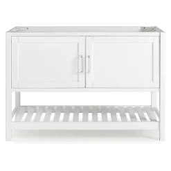 Alaterre Furniture Bennet White Vanity Cabinet -The Novogratz Shop 5546142 ALT14