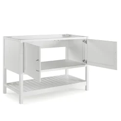 Alaterre Furniture Bennet White Vanity Cabinet -The Novogratz Shop 5546142 ALT3