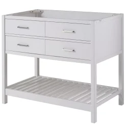 Alaterre Furniture Harrison White Vanity Cabinet
