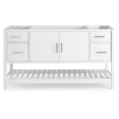 Alaterre Furniture Harrison White Vanity Cabinet -The Novogratz Shop 5546149 ALT14