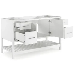 Alaterre Furniture Harrison White Vanity Cabinet -The Novogratz Shop 5546149 ALT4