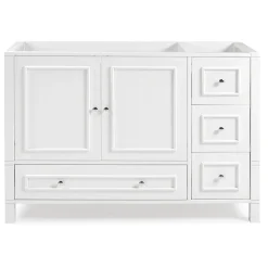 Alaterre Furniture Williamsburg White Vanity Cabinet -The Novogratz Shop 5546152 ALT14