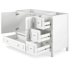 Alaterre Furniture Williamsburg White Vanity Cabinet -The Novogratz Shop 5546152 ALT3