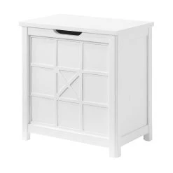 Alaterre Furniture Derby 4-Piece White Bath Set With Cabinet -The Novogratz Shop 5546157 ALT5