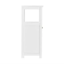 Alaterre Furniture Derby 3-Piece White Bath Set With Wall Cabinet -The Novogratz Shop 5546159 ALT11