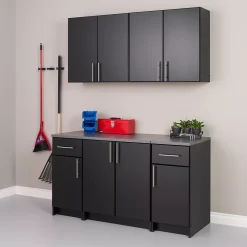 Prepac Elite B 64-in. Storage Cabinet & Wall Cabinet 5-piece Set -The Novogratz Shop 5549047 ALT3