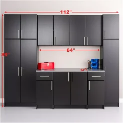 Prepac Elite A 112-in. Storage Cabinet 9-piece Set -The Novogratz Shop 5549065 ALT99