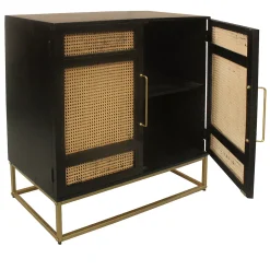 Crestview Collection Port Royal Mixed Media Storage Cabinet -The Novogratz Shop 5582402 ALT