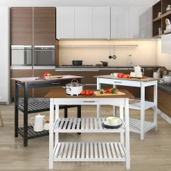 Casual Home Two Tone Kitchen Island -The Novogratz Shop 5584443 ALT4