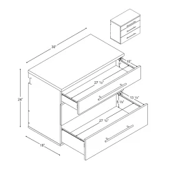 Prepac HangUps 3-Drawer Base Storage Cabinet 11 Prepac HangUps 3-Drawer Base Storage Cabinet -The Novogratz Shop 5643735 ALT99