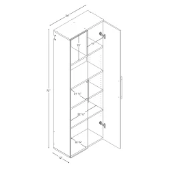 Prepac HangUps 24-in. Large Storage Cabinet 9 Prepac HangUps 24-in. Large Storage Cabinet -The Novogratz Shop 5643737 ALT99