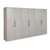 Prepac HangUps E 108-in. Storage Cabinet 3-piece Set 2 Prepac HangUps E 108-in. Storage Cabinet 3-piece Set -The Novogratz Shop 5643960 Gray