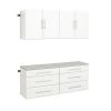 Prepac HangUps F 60-in. Storage Cabinet 4-piece Set 2 Prepac HangUps F 60-in. Storage Cabinet 4-piece Set -The Novogratz Shop 5643961 White
