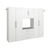 Prepac HangUps G 90-in. Storage Cabinet 4-piece Set -The Novogratz Shop 5644148 White