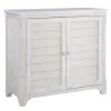 Linon Lannie Whitewash Storage Cabinet