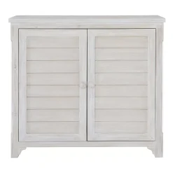 Linon Lannie Whitewash Storage Cabinet -The Novogratz Shop 5647622 ALT5