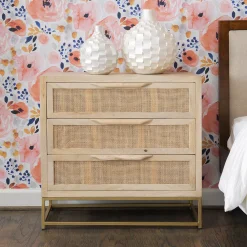 Linon Janie Rattan 3-Drawer Cabinet 9 Linon Janie Rattan 3-Drawer Cabinet -The Novogratz Shop 5649428 ALT