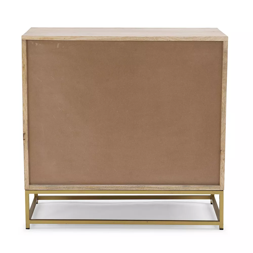 Linon Janie Rattan 3-Drawer Cabinet 6 Linon Janie Rattan 3-Drawer Cabinet - Image 4