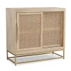 Linon Janie Rattan Sliding 2-Door Console -The Novogratz Shop 5649433