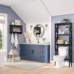 RiverRidge Home La Crosse Bathroom Spacesaver Over The Toilet Storage Cabinet 8 RiverRidge Home La Crosse Bathroom Spacesaver Over The Toilet Storage Cabinet -The Novogratz Shop 5661305 ALT2