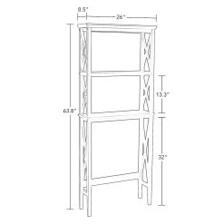 RiverRidge Home La Crosse Bathroom Spacesaver Over The Toilet Storage Cabinet 9 RiverRidge Home La Crosse Bathroom Spacesaver Over The Toilet Storage Cabinet -The Novogratz Shop 5661305 ALT99