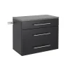 Prepac HangUps 3-Drawer Base Storage Wall Cabinet -The Novogratz Shop 5690828 Black