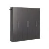 Prepac HangUps 72-in. C Storage Wall Cabinet 3-piece Set -The Novogratz Shop 5690875 Black