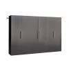 Prepac HangUps 108-in. E Storage Wall Cabinet 3-piece Set -The Novogratz Shop 5690891 Black