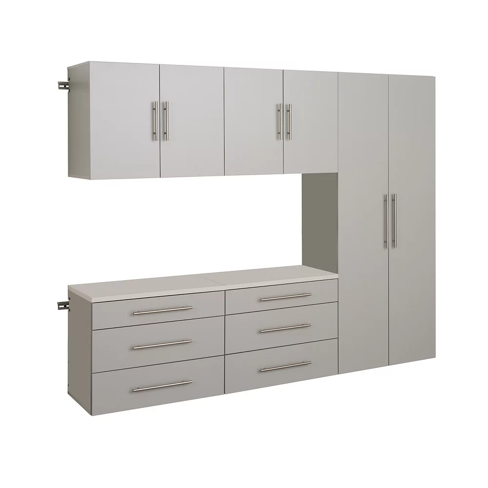 Prepac HangUps 90-in. H Storage Wall Cabinet 5-piece Set 3 Prepac HangUps 90-in. H Storage Wall Cabinet 5-piece Set