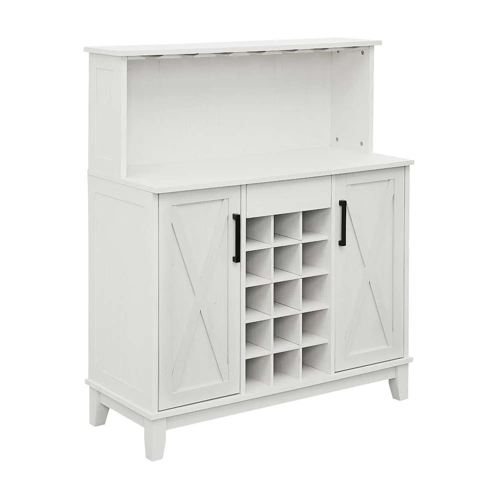 Home Source Farmhouse Microwave Stand Storage Cabinet 3 Home Source Farmhouse Microwave Stand Storage Cabinet