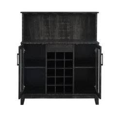 Home Source Modern Microwave Stand Storage Cabinet -The Novogratz Shop 5696857 ALT4