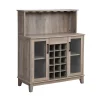 Home Source Modern Microwave Stand Storage Cabinet 1 Home Source Modern Microwave Stand Storage Cabinet -The Novogratz Shop 5696857 Gray Wash