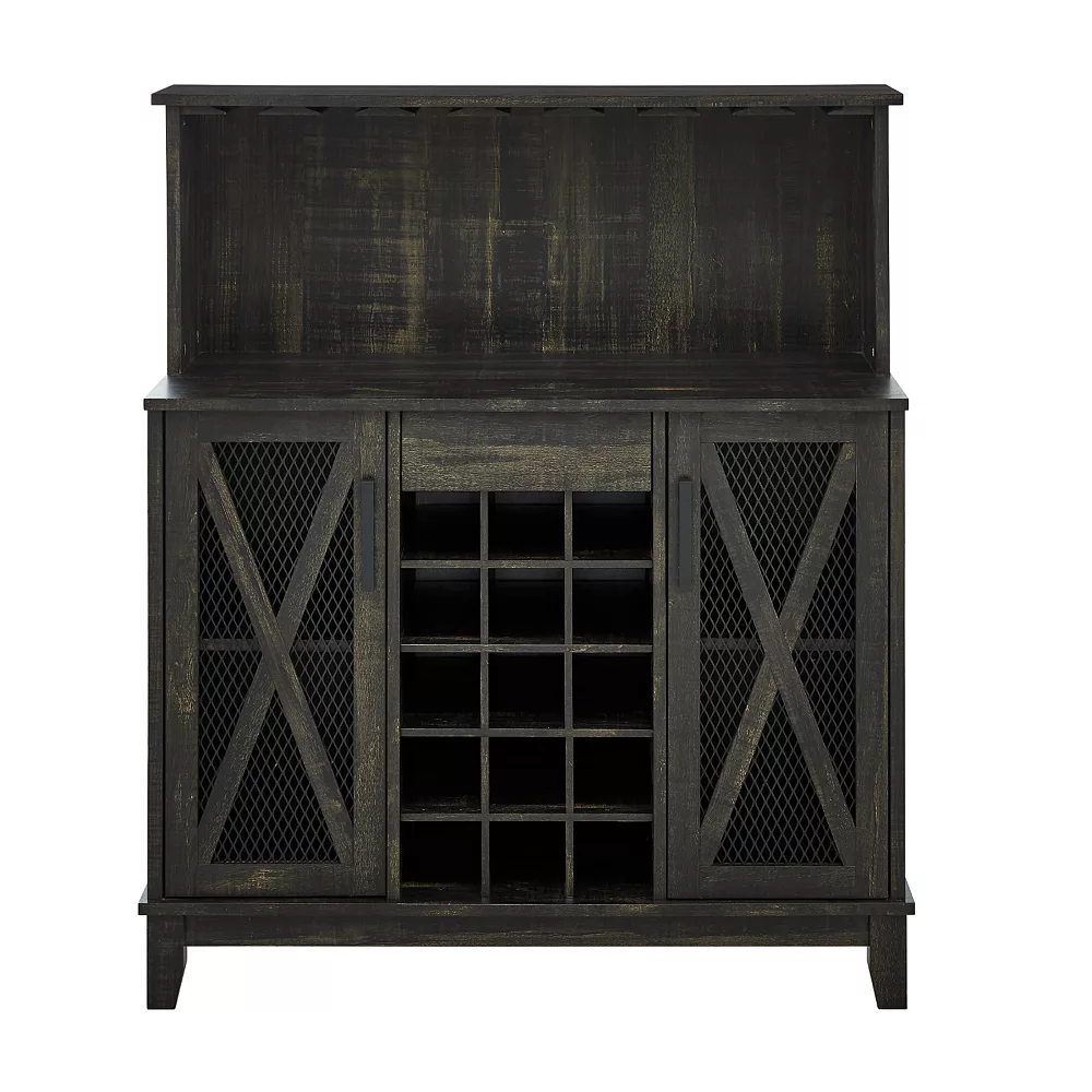 Home Source Jill Zarin Bar Coffee Station Storage Cabinet 4 Home Source Jill Zarin Bar Coffee Station Storage Cabinet - Image 2
