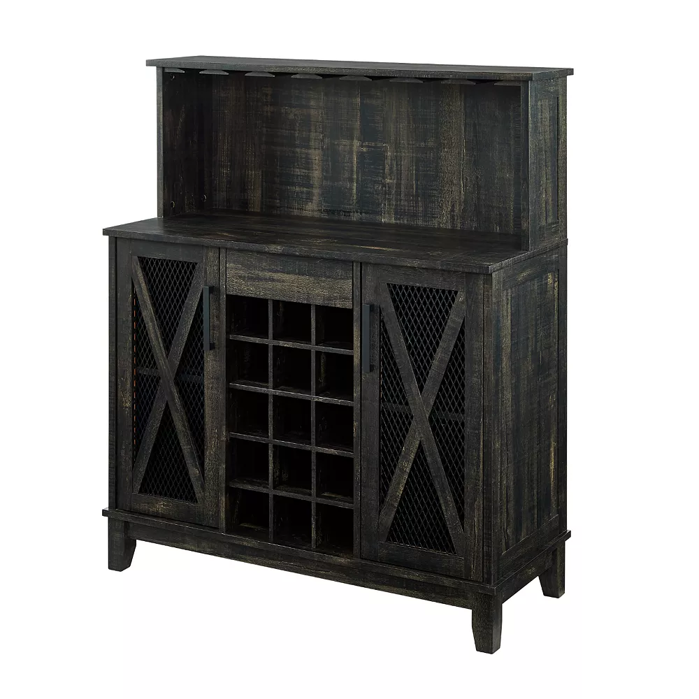 Home Source Jill Zarin Bar Coffee Station Storage Cabinet 8 Home Source Jill Zarin Bar Coffee Station Storage Cabinet - Image 6