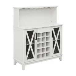Home Source Jill Zarin Bar Coffee Station Storage Cabinet
