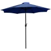 Flash Furniture 8.5-ft. Round Crank & Tilt Umbrella -The Novogratz Shop 5698420 Navy