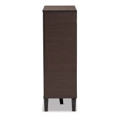 Baxton Studio Idina 1-Door Shoe Cabinet -The Novogratz Shop 5734425 ALT3