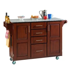 Homestyles Granite-Top Kitchen Cart