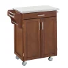 Homestyles Stainless Steel-Top Cuisine Kitchen Create-a-Cart -The Novogratz Shop 574286 Cherry